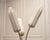 Elegant sculptural floor lamp produced by bergboms, sweden, dating from the 1950s. the lamp features a distinctive vase-...