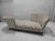 Vintage Oversized Geneva Tete-a-Tete Chaise Lounge by Donghia Custom Reupholstered in Plush "Black & Gold" Designer Bow-...
