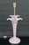 Superb Palm tree lamp in pearly pink ceramic. Italy, circa 1960 Hollywood Regency style. In excellent condition,...
