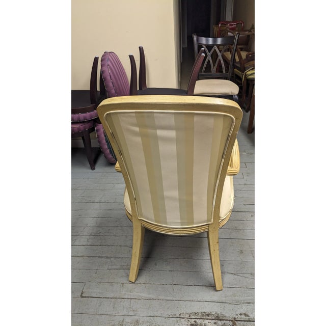 Beige Late 20th Century Century Furniture Contemporary Pickled Oak Dining Chairs Patina Finish 3812s - Set of 6 For Sale - Image 8 of 12