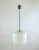 Metal Mid-Century Czech Milk Glass Pendant Lamp from Napako, 1960s For Sale - Image 7 of 11