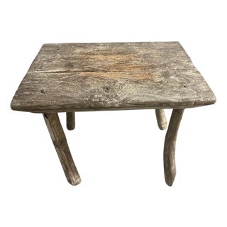 Andrianna Shamaris Wabi Sabi Side Table or Stool For Sale