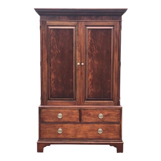 Ethan Allen Mahogany Newport Armoire For Sale