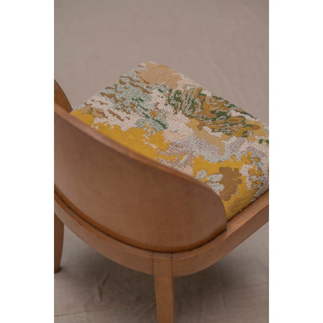1930s Vintage French Art Deco Side Chair, 1930s For Sale - Image 5 of 13