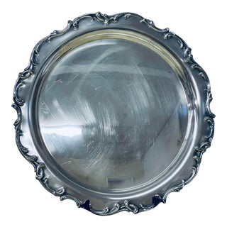 Vintage Harmony House Silverplate Serving Tray For Sale