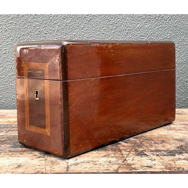 Vintage Inlay Wood Box For Sale - Image 11 of 12