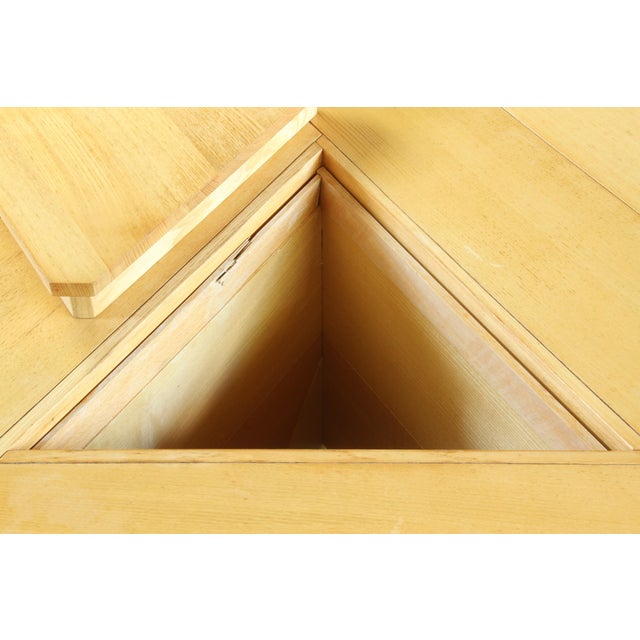 Italian Geometric Triangular Design Table by Silvio Coppola for Montina, 1970s For Sale - Image 15 of 18