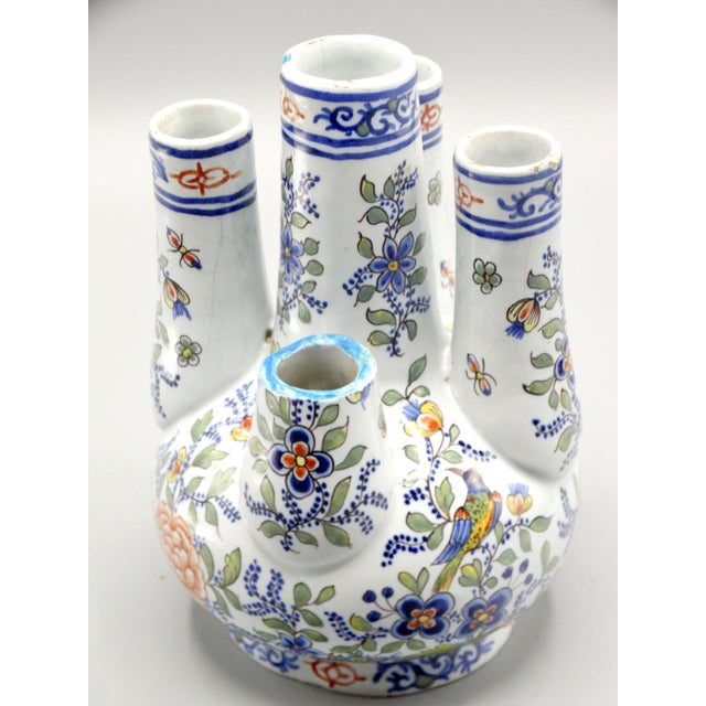 White Antique French Quintal Tulipiere Vase For Sale - Image 8 of 9