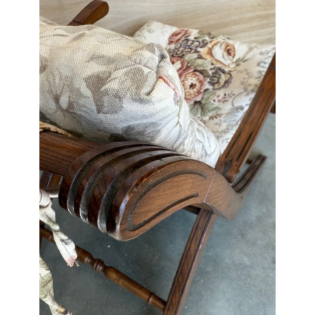 French 1930s French Wooden Folding Armchair With Upholstered Cushions For Sale - Image 3 of 14