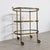 Vintage Brass and Glass Three-Tier Serving Trolley, 1950s For Sale - Image 3 of 9