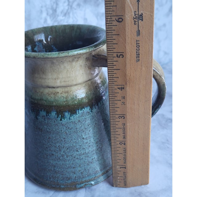 1990s American Stoneware Studio Pottery Signed Coffee Mug For Sale In San Francisco - Image 6 of 9