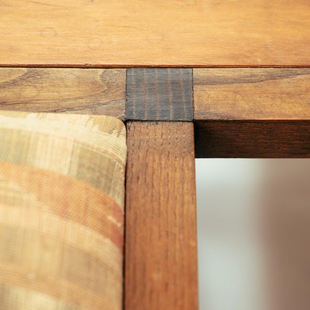 Vintage Art Deco Style Vis-a-Vis Pear Conversation Bench in the style of Rennie Mackintosh, 1984 For Sale - Image 17 of 18