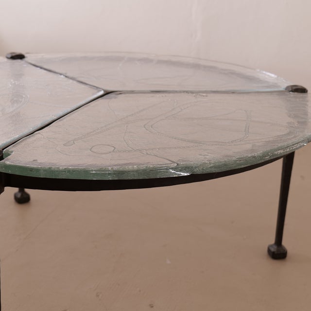 Charcoal Round Coffee Table from Lothar Klute, 1980s For Sale - Image 8 of 15