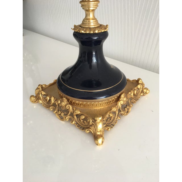Late 19th Century Acf Victorian Romantic French Porcelain Gilt Vase For Sale In Miami - Image 6 of 13