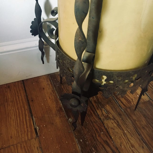 57” Antique Gothic Revival Lantern Light Fixture For Sale In Baltimore - Image 6 of 13
