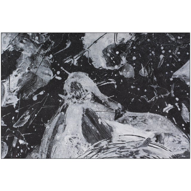 Mid 20th Century Mid 20th Century i.39; sfe.007 Abstract Black Aquatint Sam Francis For Sale - Image 5 of 8