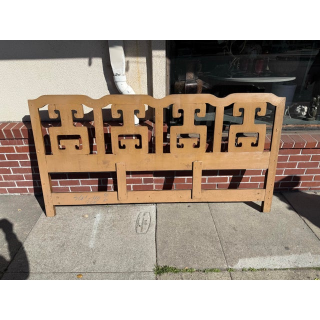 Mid-Century Modern 1960’s Headboard King Size Century Furniture For Sale - Image 3 of 5