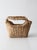 Late 20th Century Vintage Woven Basket With Handles For Sale - Image 5 of 13