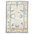 21st Century Turkish Oushak 5X7 Gray, Ivory & Slate Blue Handmade Area Rug #1144211