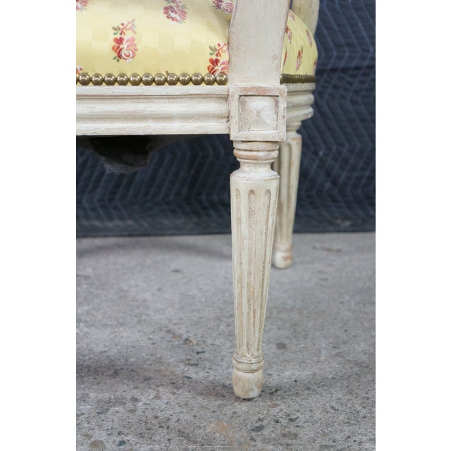 2 Late 20th Century Minton Spidell Neoclassical George III Style Balloon Back Open Arm Chairs Pair For Sale - Image 15 of 18
