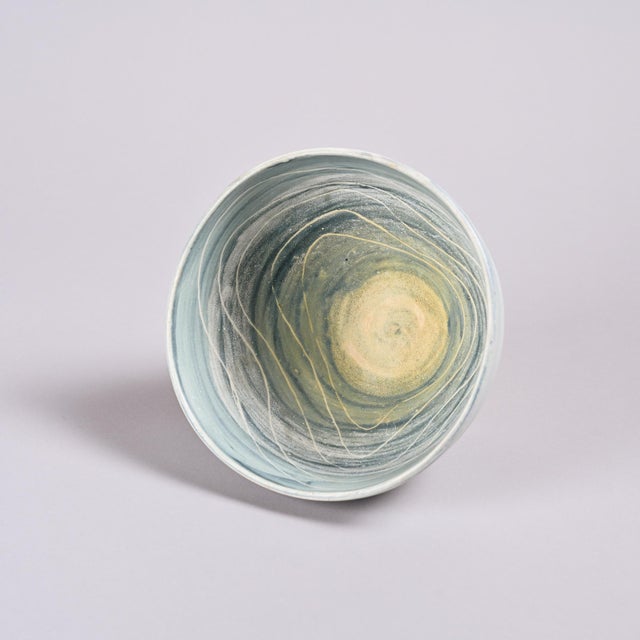 Ceramic Glazed White Ceramic Bowl from Marie Madeleine Jolly, France, 1960s For Sale - Image 7 of 13