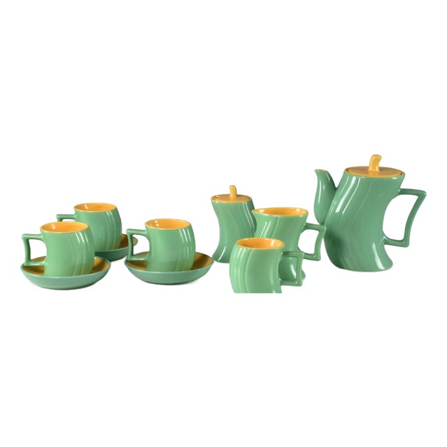 1985's Italian Ceramic Tea and Coffee Service by Massimo Iosa Ghini for Naj-Olea - 10 Pieces For Sale