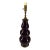 Late 20th Century Lamp Eggplant Color Castilian Ceramic & Bronze With Original Finial For Sale