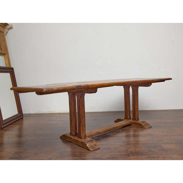 19th-Century French Fruitwood Extension Dining Table With Two Leaves For Sale - Image 4 of 11
