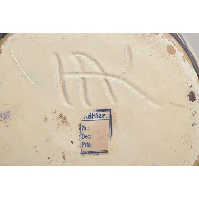 Blue Large Floor Vase in Ceramic from Kähler, Denmark, 1930s For Sale - Image 8 of 9