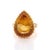 Art Deco Contemporary 17.95ct Pear Cut Citrine Vintage Ring Size 7 in 14k Solid Gold For Sale - Image 3 of 13
