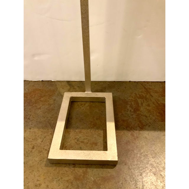 Made Goods Made Goods Modern Off-White and Gray Faux Shagreen Ellery Side Table For Sale - Image 4 of 4