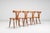 1960s Vintage Scandinavian Dining Chairs in Oak, Sweden, 1960, Set of 4 For Sale - Image 5 of 14