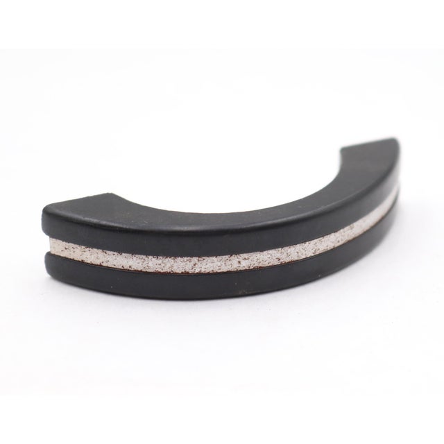 Art Deco Set of Vintage 3 In. Black Plastic Art Deco Drawer Pulls For Sale - Image 3 of 6