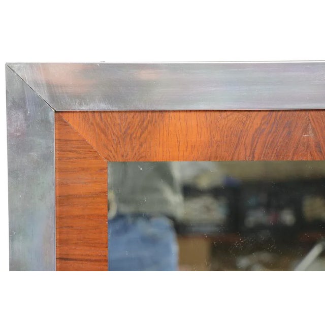 Brown Mid Century Mirrors After Baughman - a Pair For Sale - Image 8 of 12