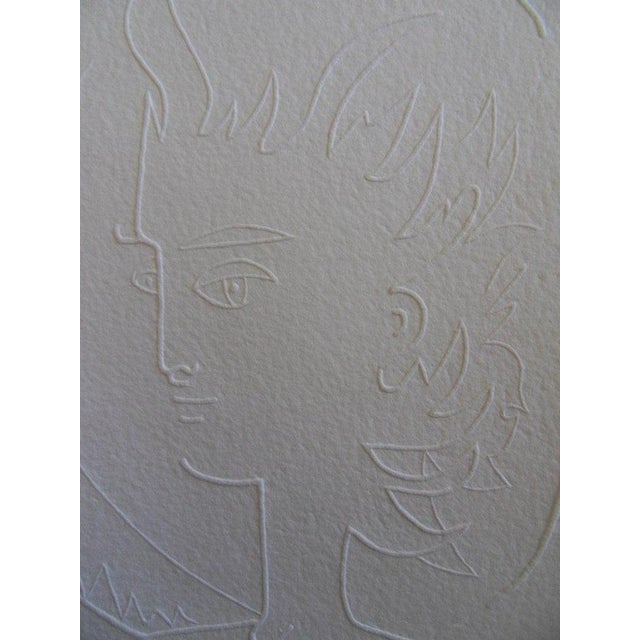 Jean Cocteau (1889-1963) (after) The Devil Wood engraving by embossing On paper from Moulin de Laroque, 24 x 32 cm...