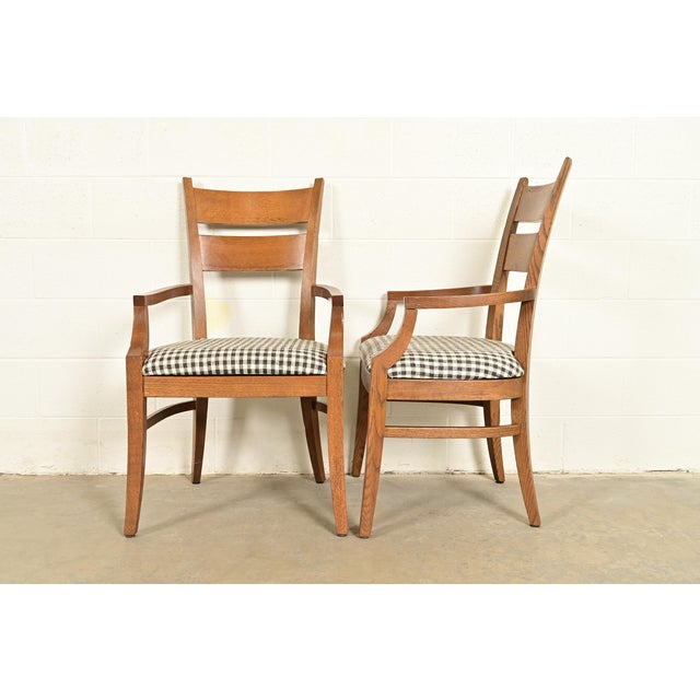 Stickley Mission Oak Arts & Crafts Armchairs, Pair For Sale - Image 10 of 14