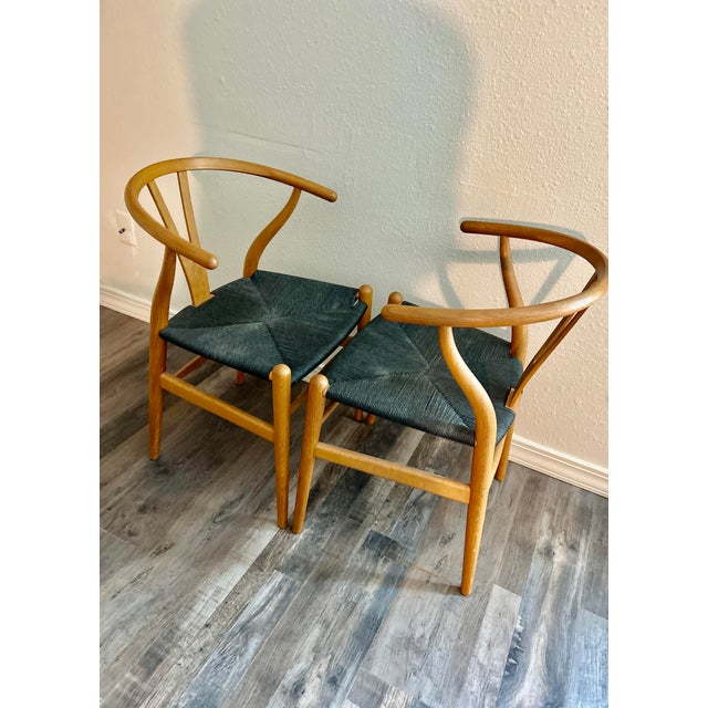 Hans Wegner Mid-Century Wishbone Chairs - Set of 4 For Sale In Fayetteville, AR - Image 6 of 6