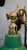 Antique Brass and Green Enamel Gooseneck Reading Lamp, 1920 For Sale - Image 4 of 7