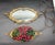 This 1920’s Czech coupe and mirrored plateau with its bouquet of Bohemian glass fruits is in working condition, as seen in...