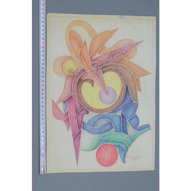 Fritz Klee, Abstract Composition, Germany, 1955, Drawing For Sale - Image 15 of 17