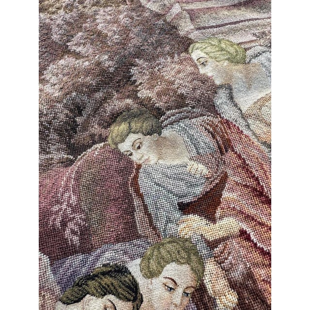 Vintage French Needlepoint Tapestry, 1950s For Sale - Image 16 of 18