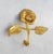 Mid-Century Modern Mid-Century Modern French Rose Flower Hooks in Gilded Brass, 1950s For Sale - Image 3 of 5