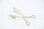 Plain Silver Salad or Bread Tongs, in Good conditions. Designed 1920 to 1949