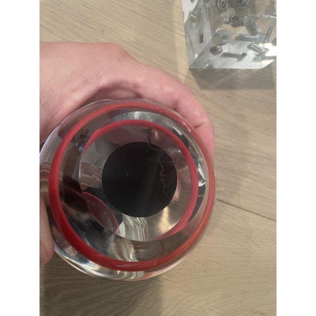 1960s Czech Art Glass Hut-Shaped Paperweight For Sale - Image 4 of 4