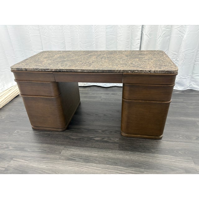 Wood Rh Ligné Emperador Desk by Julie Lawrence For Sale - Image 7 of 18