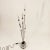 Table lamp, desktop or Spanish soil of the late 60s. Base and structure made of chromed metal and 5 luminaires arranged...