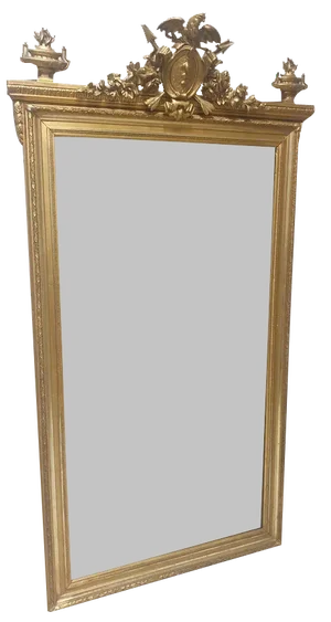 Large French Gilt Pier Mirror