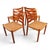 Mid-Century Modern Model 408 Teak Paper Cord Dining Chairs by Niels Otto Møller for J.L. Møllers, 1975, Set of 4 For Sale - Image 3 of 18