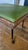 American 19th Century Antique Cobblers Stool-Carved-Egg and -Dart Trim, Green Leather and Iron Legs. For Sale - Image 3 of 12