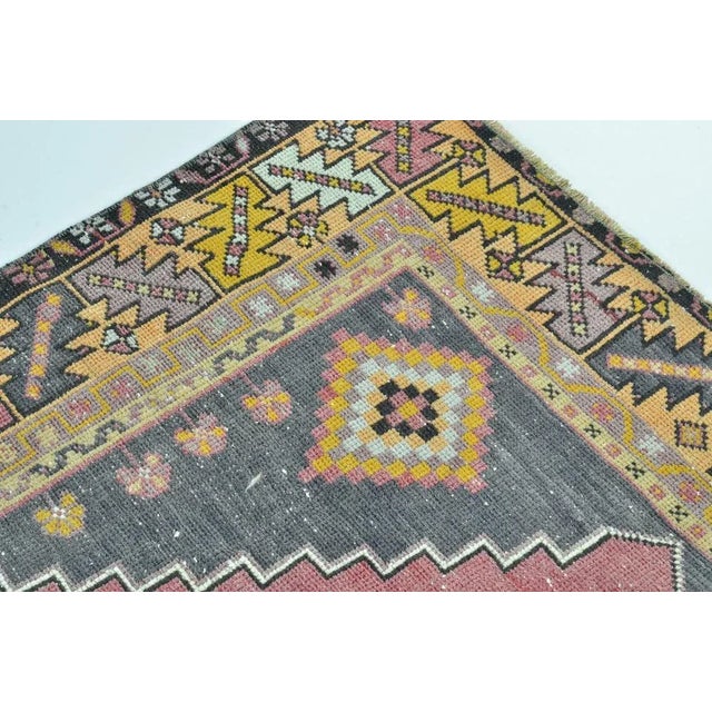 Vintage Oushak Nomadic Rug For Sale - Image 6 of 7